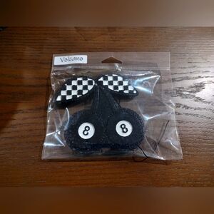 Black and White Checkered Hanging Car Freshie